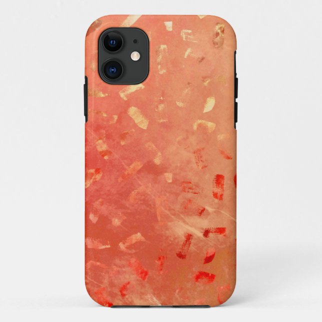 Red Orange Gold Glitter Case-Mate iPhone Case (Back)
