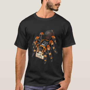 Red Orange Knee Tarantula Spider Hugs T-Shirt