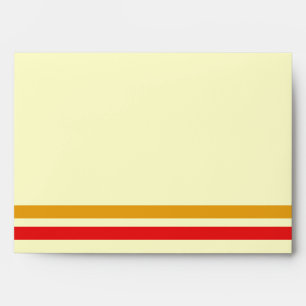Red Orange Line A7 Envelope Classic