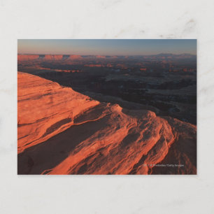 Red Orange Rock Side In Utah Postcard