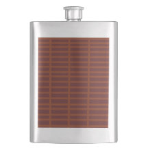 Red orange striped pattern Flask