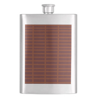 Red orange striped pattern Flask