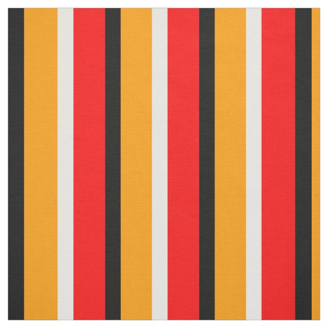 Red Orange Stripes Pattern Design Fabric (Swatch)