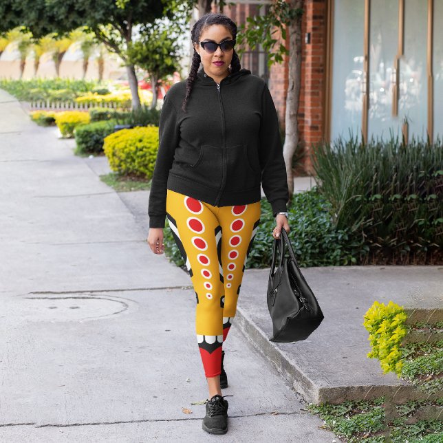 Red Orange Tiki  Leggings (Creator Uploaded)