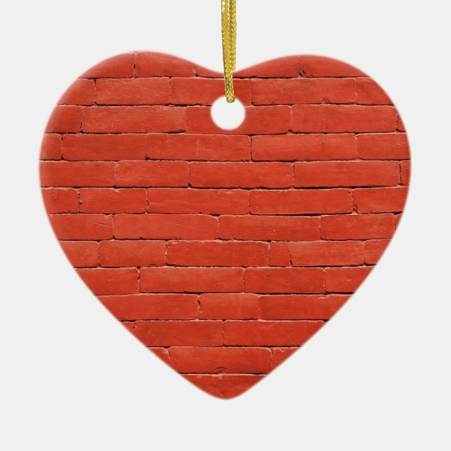 Red Orange Wall Ceramic Tree Decoration (Front)