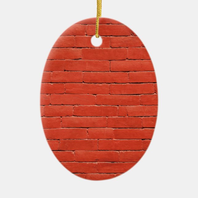 Red Orange Wall Ceramic Tree Decoration (Front)