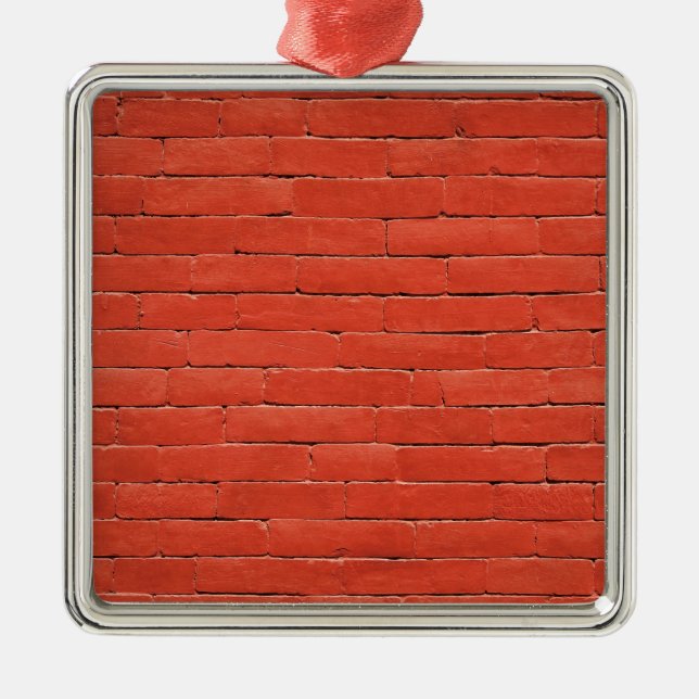 Red Orange Wall Metal Tree Decoration (Front)