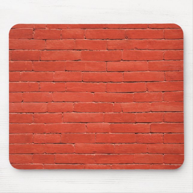 Red Orange Wall Mouse Pad (Front)