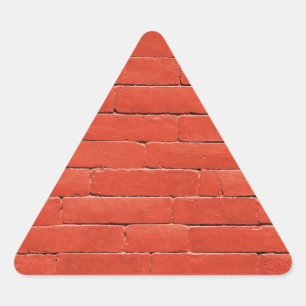 Red Orange Wall Triangle Sticker