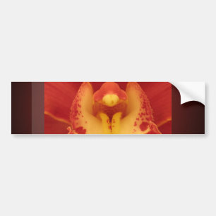 Red Orchid Bumper Sticker