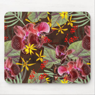 Red orchids. mouse pad