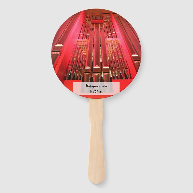 Red organ pipes fan (Front)