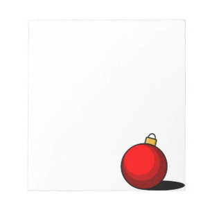 Red Ornament Notepad