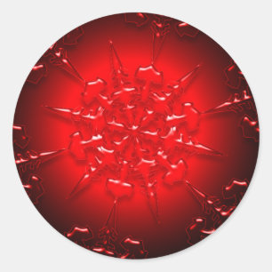 Red Ornament Sticker