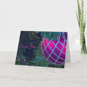 Red Ornament Thank You Card