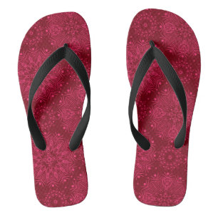 Red ornament thongs