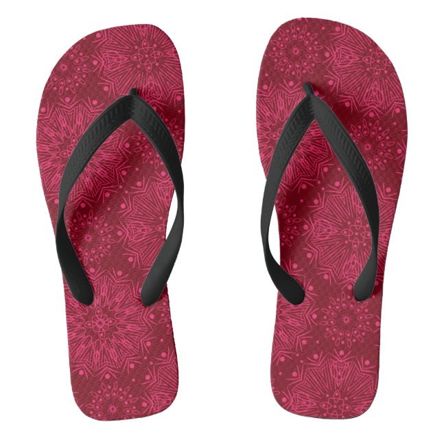Red ornament thongs (Footbed)