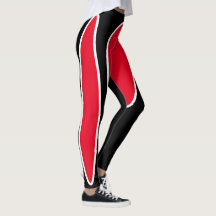 Red Oval Leggings