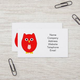 Red Owl Design Business Card