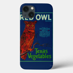 Red Owl Vegetable Label iPhone 13 Case