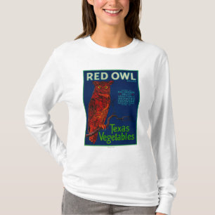 Red Owl Vegetable Label T-Shirt