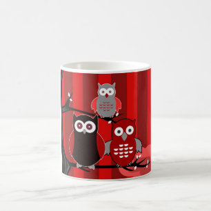 Red Owls Coffee Mug