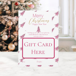 Red Pagoda Christmas Tree Gift Card Holder