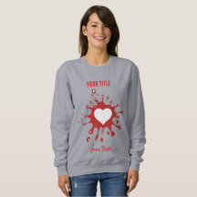 Red paint splash with a white heart shape