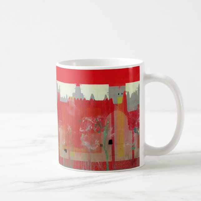 Red Painting Coffee Mug (Right)