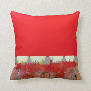 Red Painting Cushion