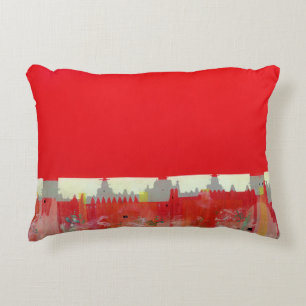 Red Painting Decorative Cushion