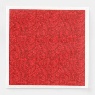 Red Paisley Napkin