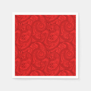 Red Paisley Napkin