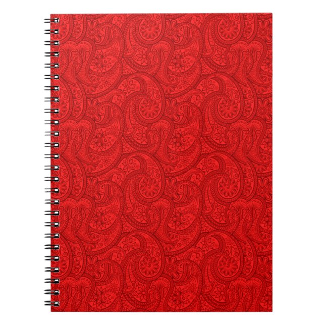 Red Paisley Notebook (Front)