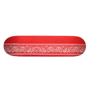 Red Paisley Skateboard Pro