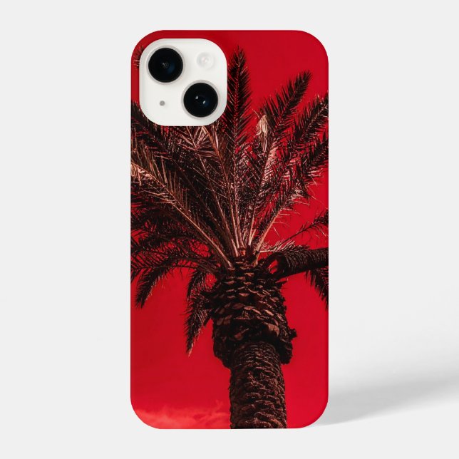 red palm iPhone case (Back)
