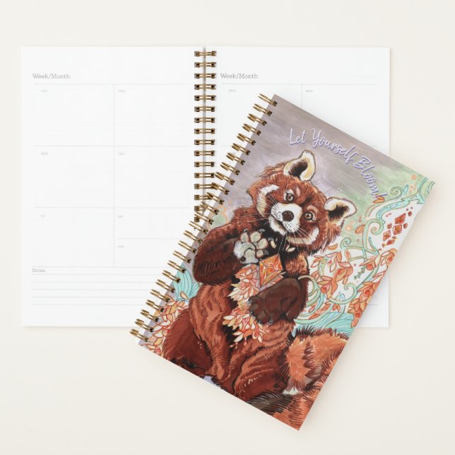 Red Panada Crystalline Vibes Art Planner (Display)