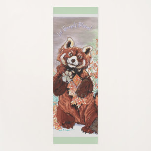 Red Panada Crystalline Vibes Art Yoga Mat