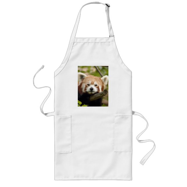 red-panda-004, Red Panda Long Apron (Front)