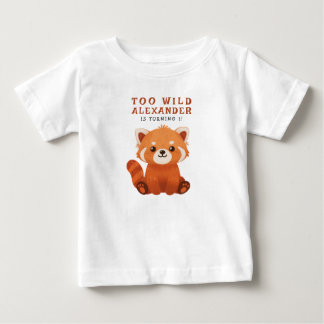 Red Panda 1st Birthday Party Baby T-Shirt