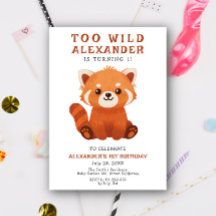 Red Panda 1st Birthday Party