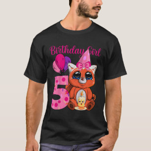 Red Panda 5Th I'M 5 T-Shirt