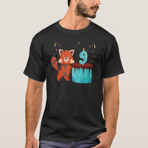 Red Panda 9th Birthday  Red Pandas Animal  Graphic T-Shirt