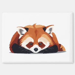 Red Panda Adorable Cute Animal Sleeping Relaxing Magnet