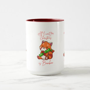 Red panda: All I want for Christmas is Bamboo Mug
