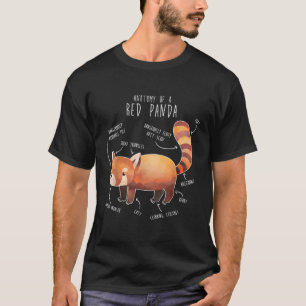 Red Panda Anatomy Wild Animal Nature T-Shirt