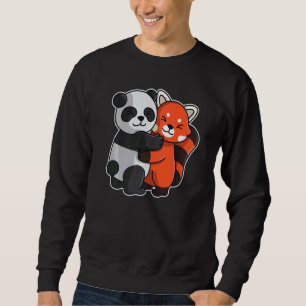 Red Panda And Panda Cute Animals For Women Animal Sweatshirt