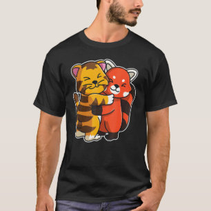Red Panda And Tiger Cute Animals For Women Animal T-Shirt