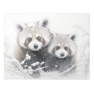 Red Panda Animal Discovery Wild Nature Ink Sketch  Notepad