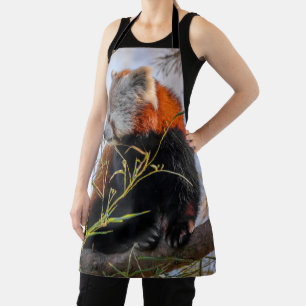 Red panda apron